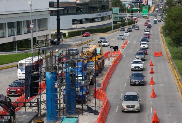 Sal con tiempo, habrá reducción de carriles en Puebla