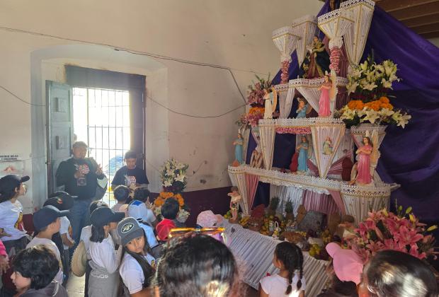 VIDEO Altares monumentales de Huaquechula recuerdan a sus difuntos