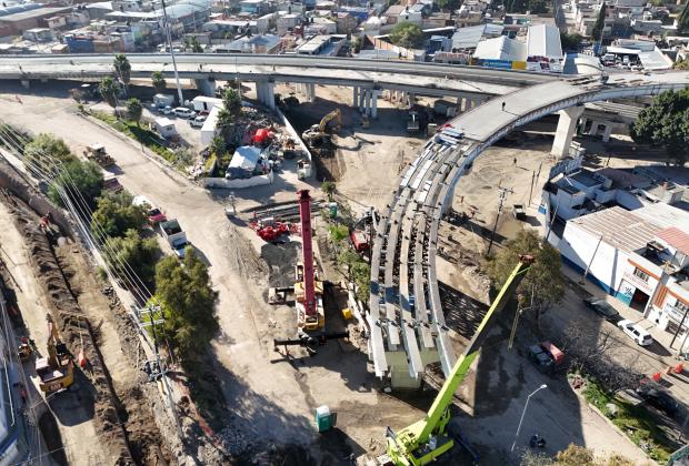 VIDEO A marchas forzadas trabajan en la construcción del Distribuidor Vial en Amalucan