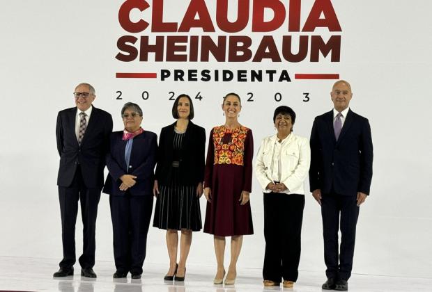 Claudia Sheinbaum presenta a otros cinco miembros de su gabinete