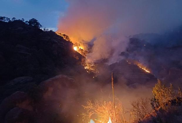 Ya van 100 hectáreas afectadas por incendio en El Tepozteco