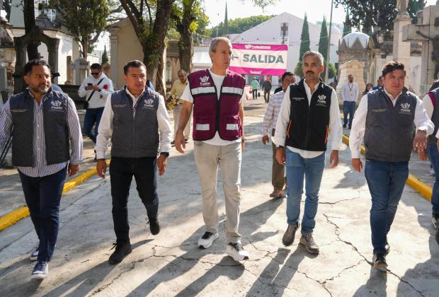 Arranca Gobierno de la Ciudad operativo por el Día de las Madres en Panteón Municipal