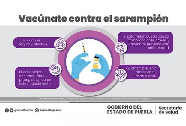 Extienden jornada de vacunación contra sarampión y poliomielitis en Puebla