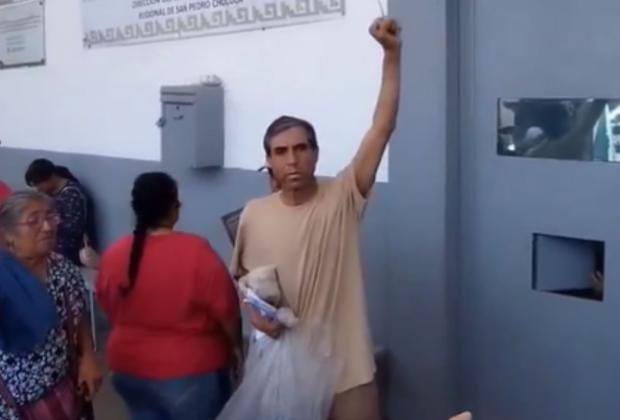 Tras su detención en San Pedro Cholula, el activista Renato Romero ya fue liberado