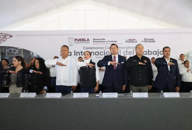 Armenta encabezó la Ceremonia Del Día Internacional del Trabajo