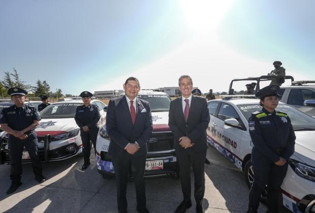 Alejandro Armenta y Pepe Chedraui presentan las nuevas patrullas de la SSC