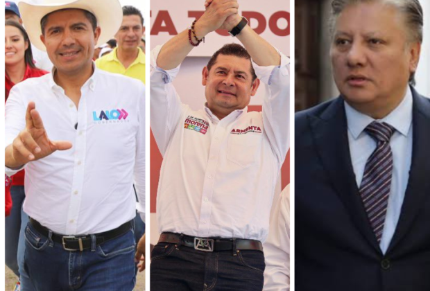 Cierran campaña los tres candidatos a la gubernatura de Puebla