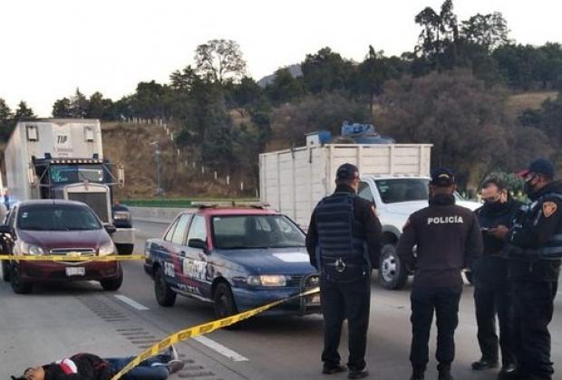 Un muerto tras balacera en la México-Puebla por asalto