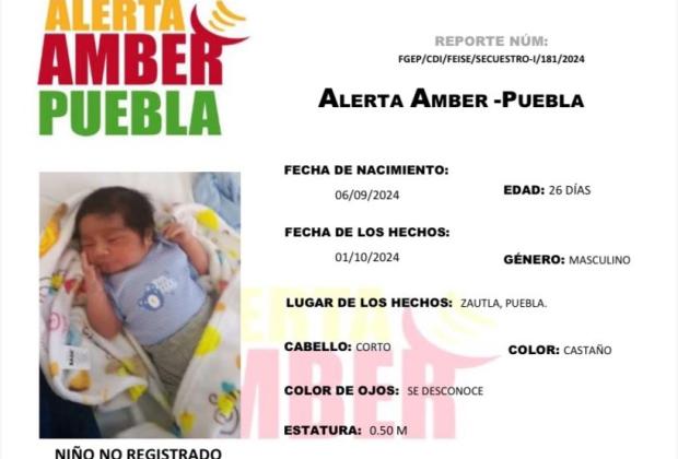 Abandonan en Zacapoaxtla a bebé robado hace una semana en Zautla