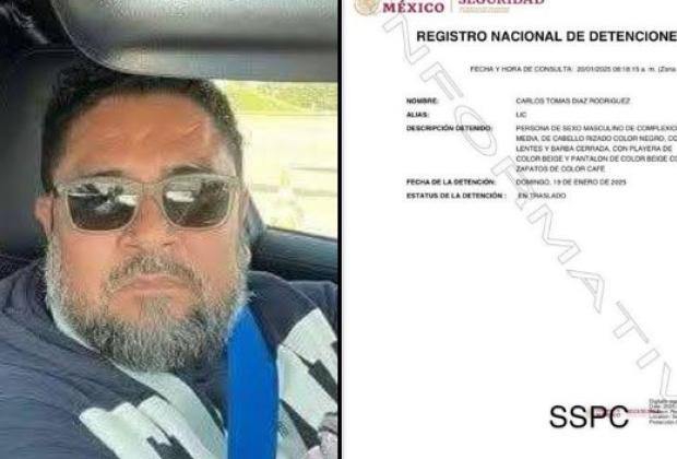 Cae en Puebla Tomás N., alias El Lic, líder del grupo criminal La Barredora de Tabasco