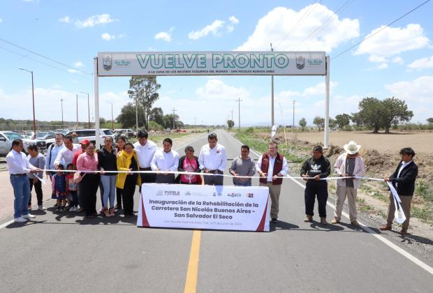 Céspedes rehabilita la carretera Buenos Aires a Tlachichuca