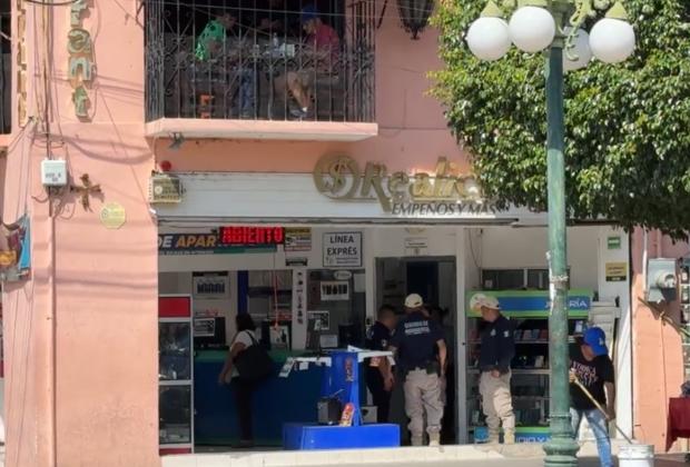 Roban casa de empeño en pleno centro de Izúcar