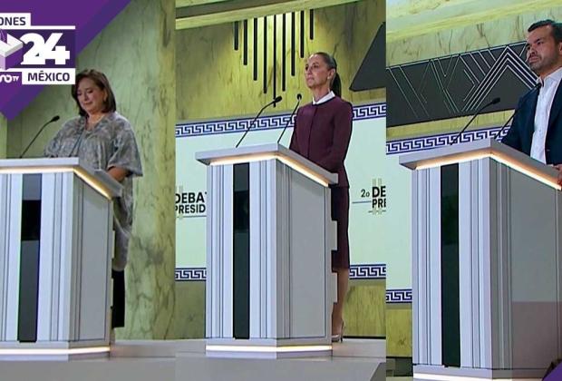 EN VIVO Segundo debate presidencial de Sheinbaum, Gálvez y Máynez