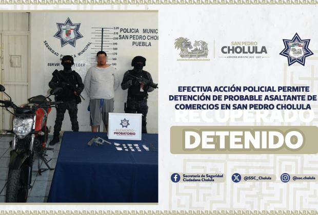 Intentó robar una Farmacia del Ahorro en San Pedro Cholula