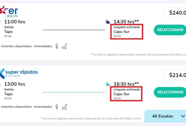 Duplica Estrella Roja corridas de Puebla a la CDMX desde Capu Sur