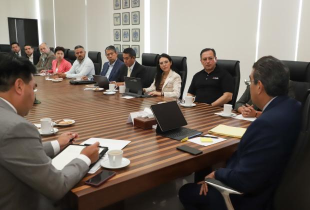 Sergio Salomón se reúne con autoridades electorales previo al 2 de junio