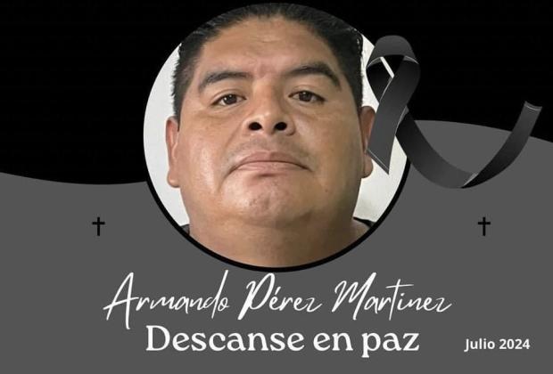 Despiden a Armando Pérez, taxista asesinado la madrugada de hoy en Atlixco