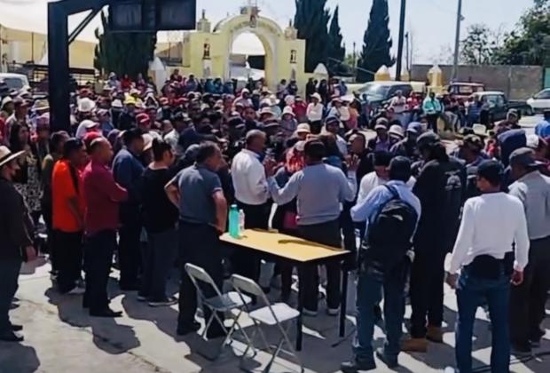 Tensión este domingo en San Pedro Benito Juárez, junta auxiliar de Atlixco