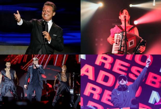 Luis Miguel, Ricky Martin hasta Bizarrap, los artistas internacionales que prendieron a Puebla en 2023