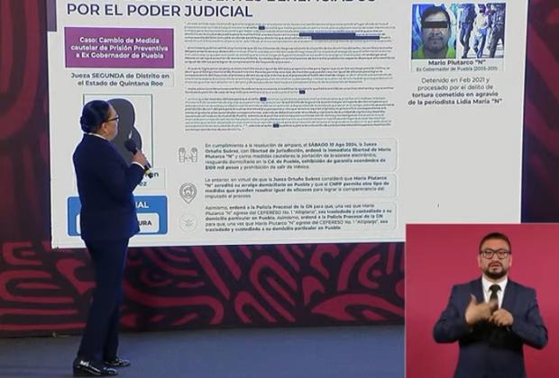 Usa AMLO casos de Marín y Zavala para arremeter contra el Poder Judicial