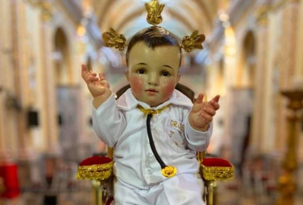 Peregrinos acuden a visitar al Santo Niño Doctor este 30 de abril 