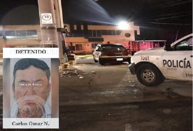 Él es Carlos Omar, quien disparó a su ex pareja en una gasolinera de Puebla