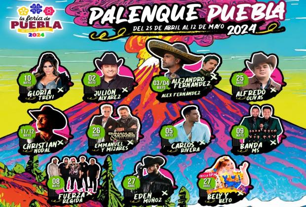 Alístate para los artistas en el Palenque de Puebla