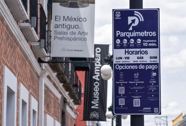 Amplían parquímetros a cuatro puntos de Puebla capital; habrá 9 mil cajones