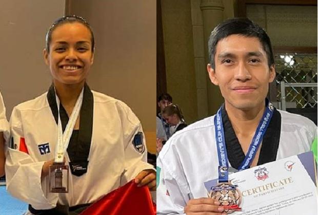 Ganan 4 medallas en Taekwondo los poblanos varados en Turquía