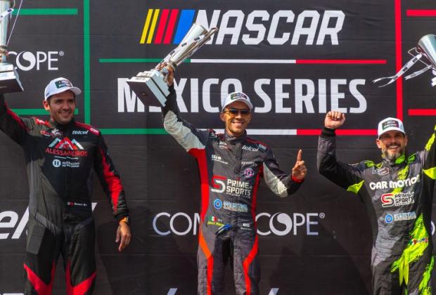 Xavi Razo obtiene su décimo triunfo en NASCAR México