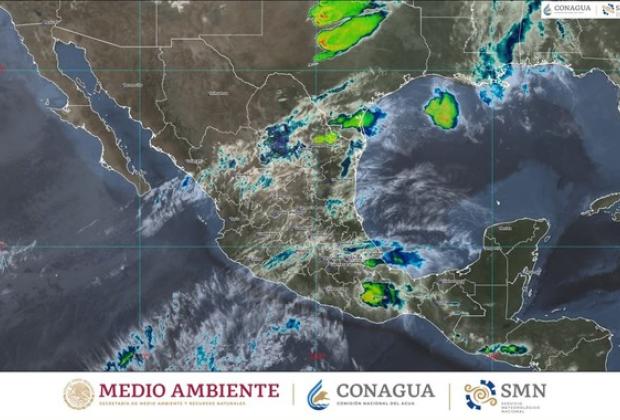 Esta noche se pronostican lluvias fuertes en Puebla, Oaxaca y Veracruz