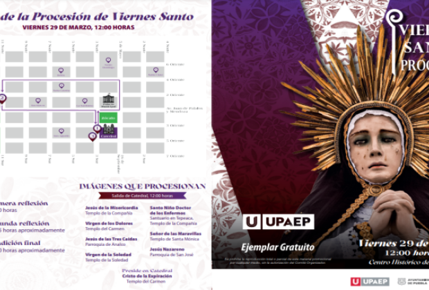 Todo listo para la Procesión de Viernes Santo en Puebla