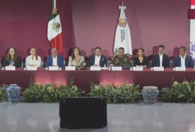 Sorteo de la Lotería Nacional se celebra en la Feria de Puebla