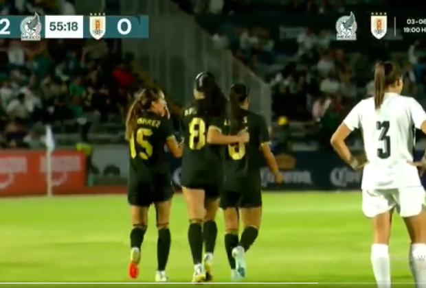 México y Uruguay igualan 2-2 en amistoso femenil celebrado en Puebla