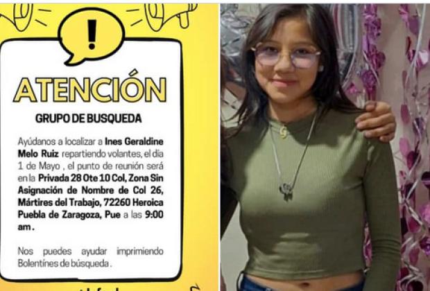 Convocan a marcha en Puebla capital este 1 de mayo para localizar a Inés