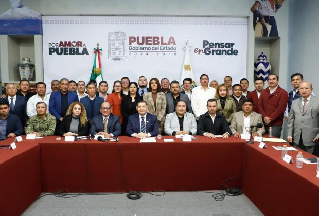 Coordinación y humanismo para mantener la gobernabilidad y seguridad de Puebla: Armenta