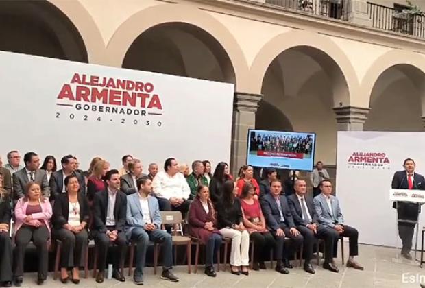 Armenta presenta a los primeros 4 integrantes de su gabinete 