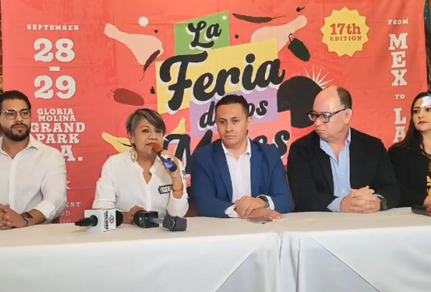 Chile en nogada, platillo invitado en la Feria de Los Moles en Los Ángeles