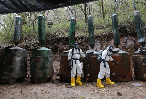 En Sinaloa, autoridades federales desmantelan 12 narcolaboratorios