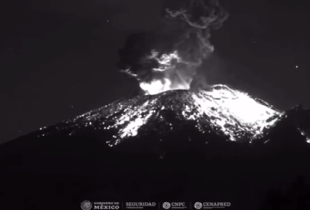 Estruendo del Popo se escucha en localidades aledañas al volcán