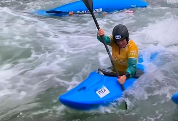 La poblana, Sofía Reinoso, avanza en kayak cross de París 2024