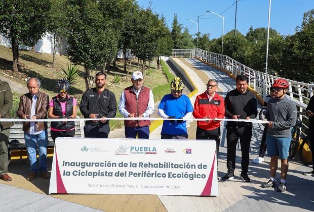 Inaugura Céspedes rehabilitación de la ciclopista de Periférico Ecológico