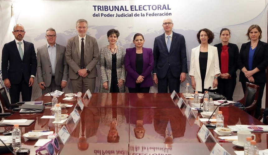 TEPJF recibe a observadores electorales de la Unión Europea