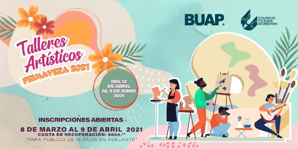 Abre CCU BUAP talleres artísticos en línea