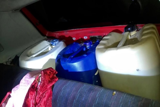 Policía estatal recuperó en Miahuatlán 144 litros de combustible robado