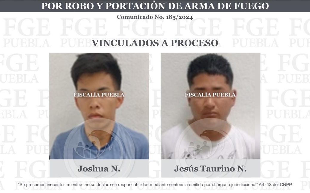 Joshua y Taurino, a prisión por asalto armado en Libres