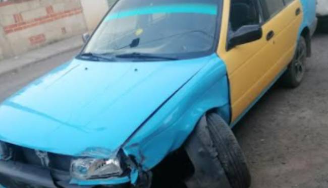 Casi linchan a ladrón tras robar taxi en Texmelucan