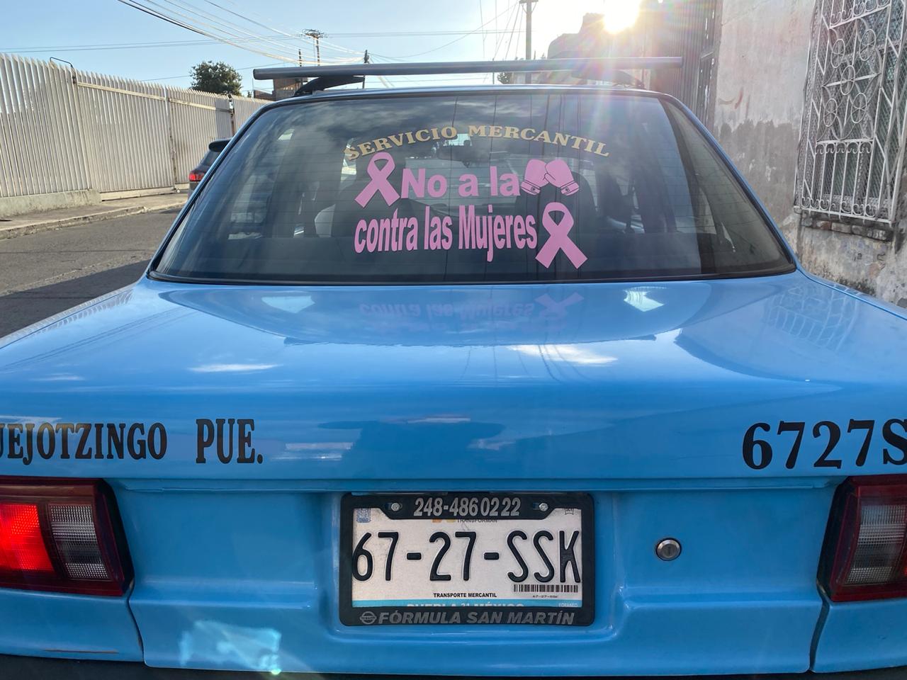 Taxistas y negocios se convierten en puntos seguros en Huejotzingo y Texmelucan
