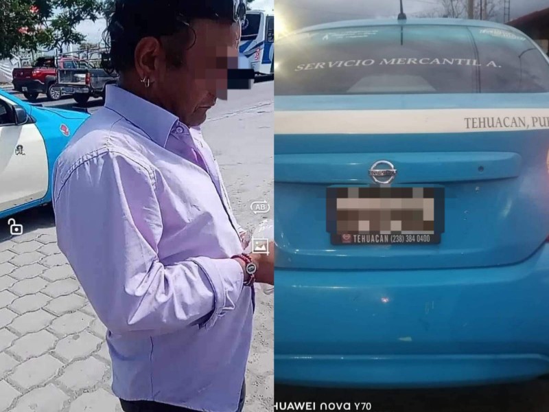 Denuncian que taxista de Tehuacán abusó de familia de Zoquitlán