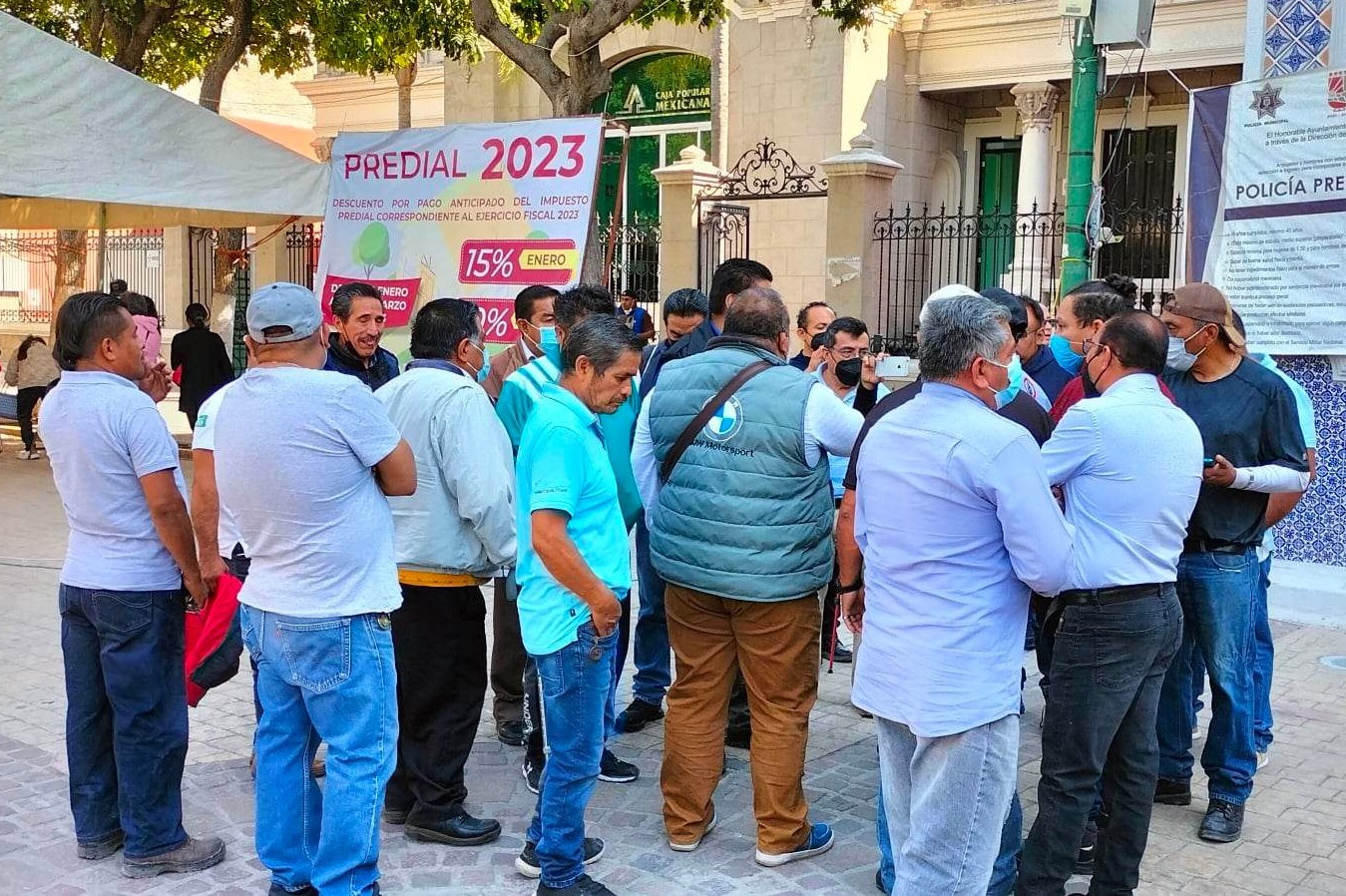 Ante inseguridad, taxistas de Tehuacán logran que se instale módulo de vigilancia